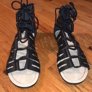 Black justfab sandals